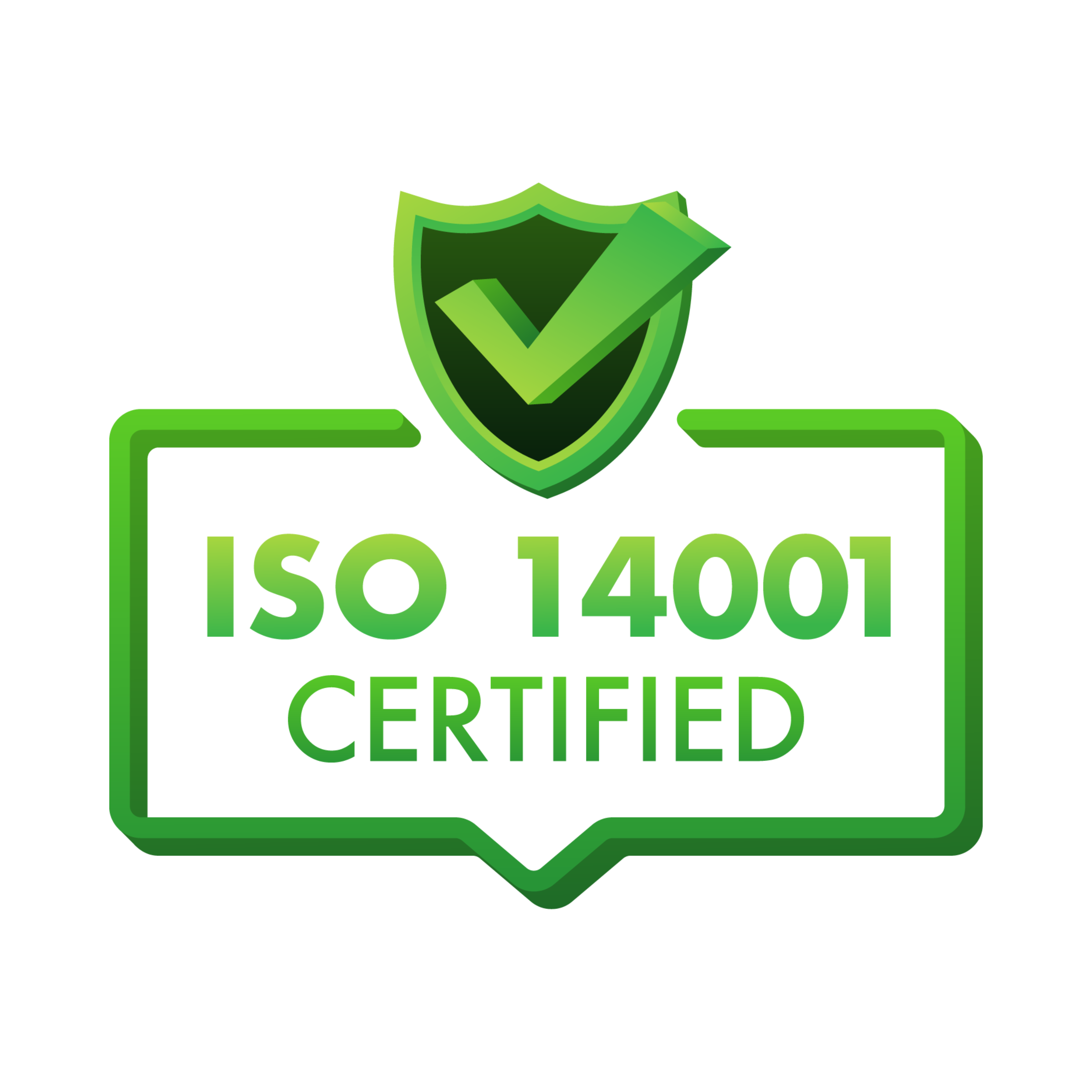 ISO 14001:2015 certified